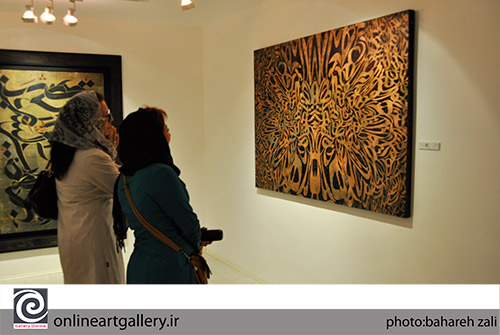 گزارش تصویری نمایشگاه گروهی نقاشیخط با عنوان "نگاره ای از حس نوشتار" در گالری اردیبهشت(10 مهر94)