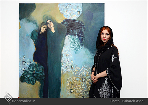گزارش تصویری نمایشگاه نقاشی مارال اصفهانی در گالری ویستا (16 مرداد94)