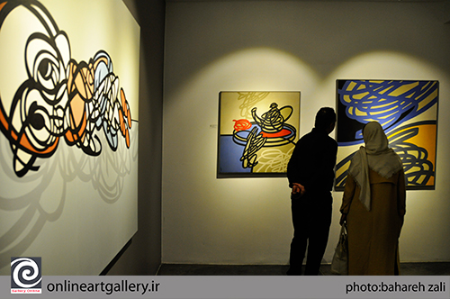 گزارش تصویری نمایشگاه نقاشی کوروش شیشه گران در گالری شیرین(17 مهر94)