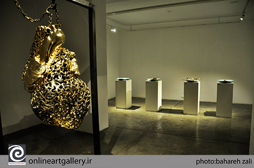 گزارش تصویری نمایشگاه مجسمه های فرناز ربیعی جاه با عنوان "دوره ی قلبی" در گالری شیرین 2 (17 مهر94)
