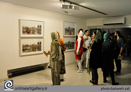 گزارش تصویری نمایشگاه نقاشی سارا قنبری با عنوان " باقیمانده روز" در گالری آران(24مهر94)