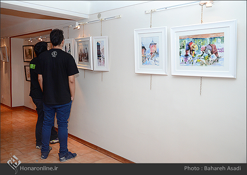 گزارش تصویری نمایشگاه نقاشی آبرنگ در کافه گالری لومانو (30 مرداد94)