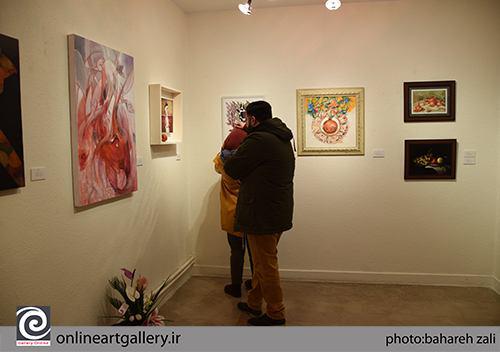 گزارش تصویری نمایشگاه گروهی نقاشی و مجسمه با عنوان "میوه ها" در گالری لاله
