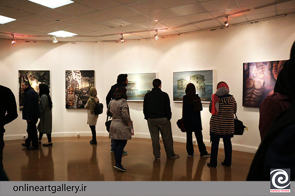 گزارش تصویری نمایشگاه گروهی نقاشی با عنوان "مسحور زمان" در خانه هنرمندان