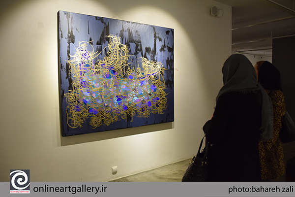 گزارش تصویری نمایشگاه نقاشیخط های بابک رشوند با عنوان "در رنگ شو" در گالری شیرین