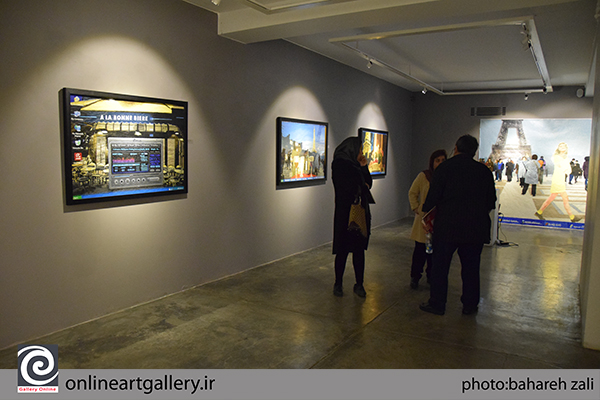 گزارش تصویری نمایشگاه نقاشی های باران آزاد با عنوان "وی پی ان لوژی" در گالری شیرین