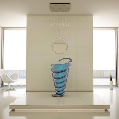 طراحی سینک مارپیچی spiral