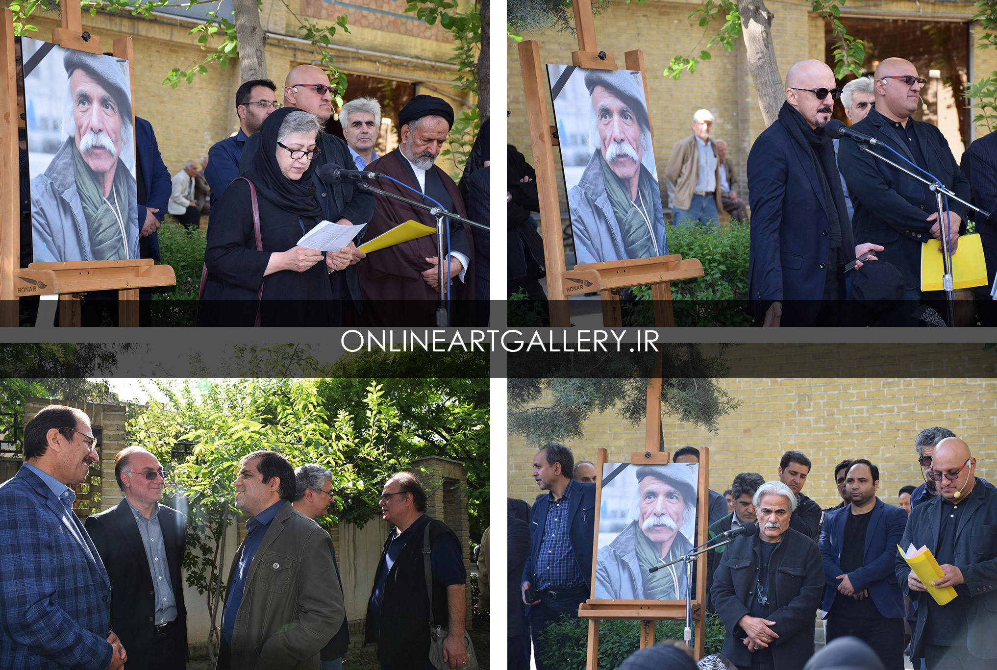 گزارش تصویری مراسم تشییع پیکر استاد محمد ابراهیم جعفری در دانشگاه هنر
