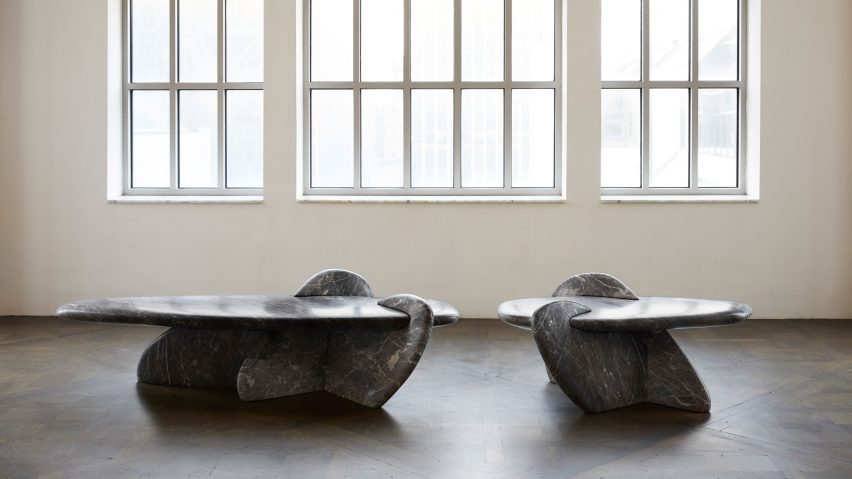 Charles Trevelyan exhibits pebble-like benches and spindly tables in New York