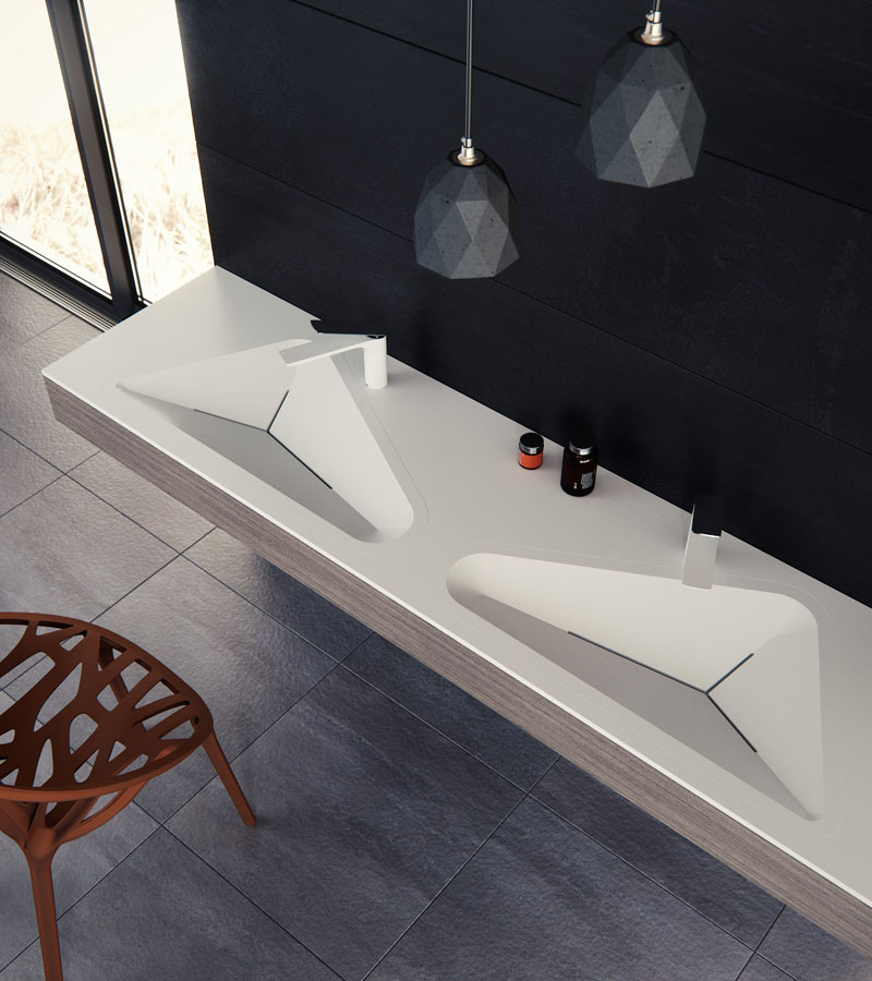 The Monolit Bathroom Sink By Le Projet Was Inspired By Everyday Shapes Found In An Urban Environment