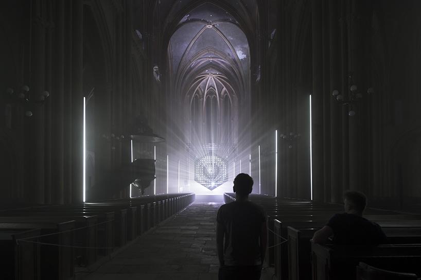 guillaume marmin illuminates a church with immersive 1.3 SECONDE lightshow in france
