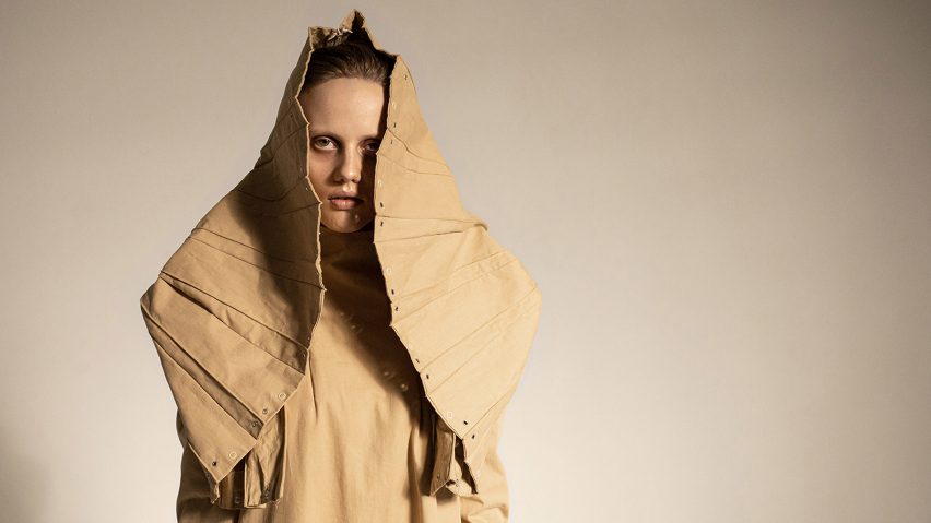 Ukrainian fashion designer Irina Dzhus forms collection from selected garments saved in “horrific” escape from war