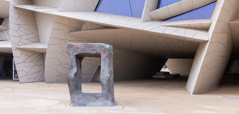qatar museums` massive collection of public art photographed by iwan baan