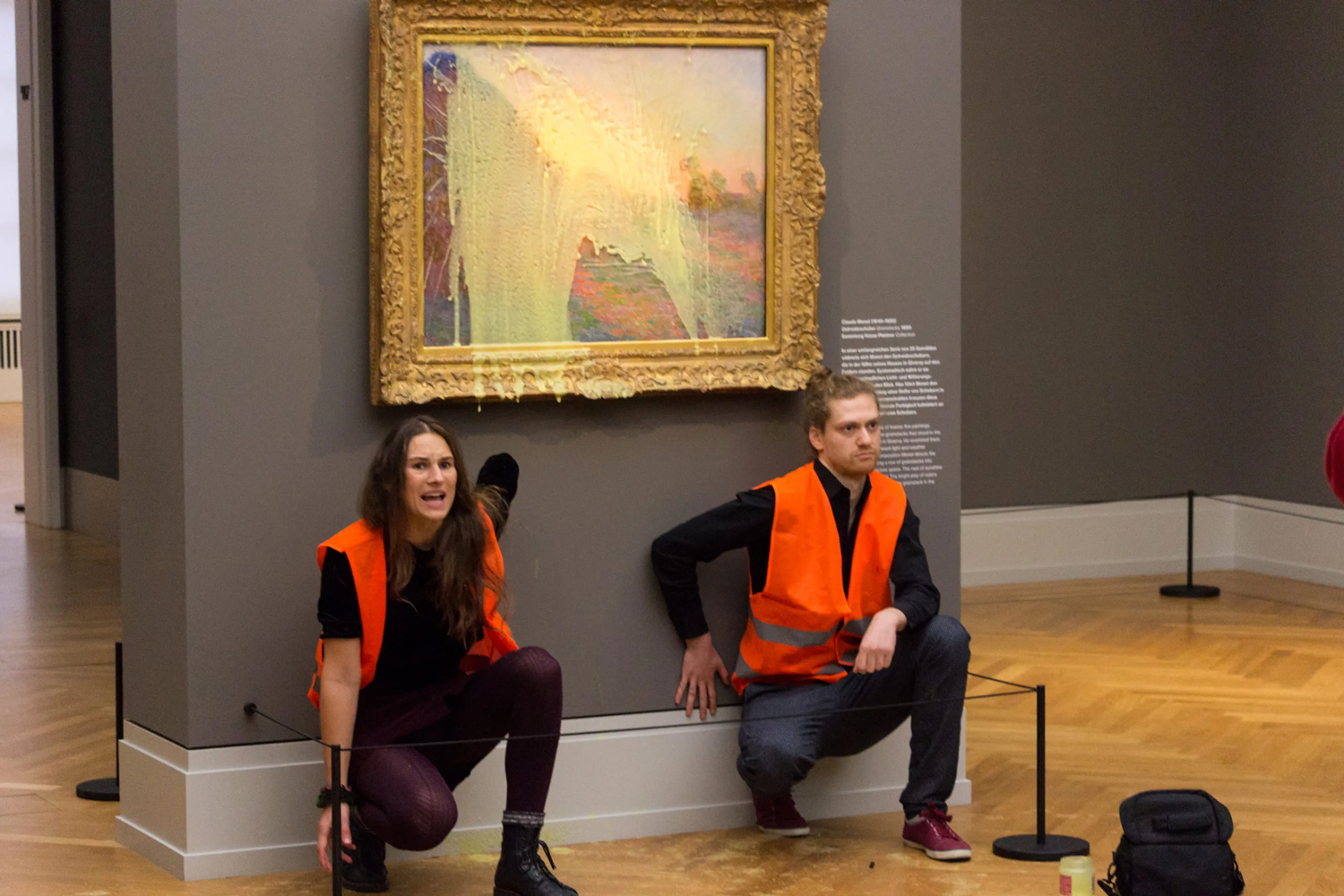 Climate Activists Throw Mashed Potatoes at $110 M. Monet Painting in Germany