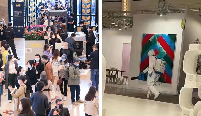 تعطیلی نمایشگاه هنر شانگهای در پی مثبت شدن تست کرونای یک نفر