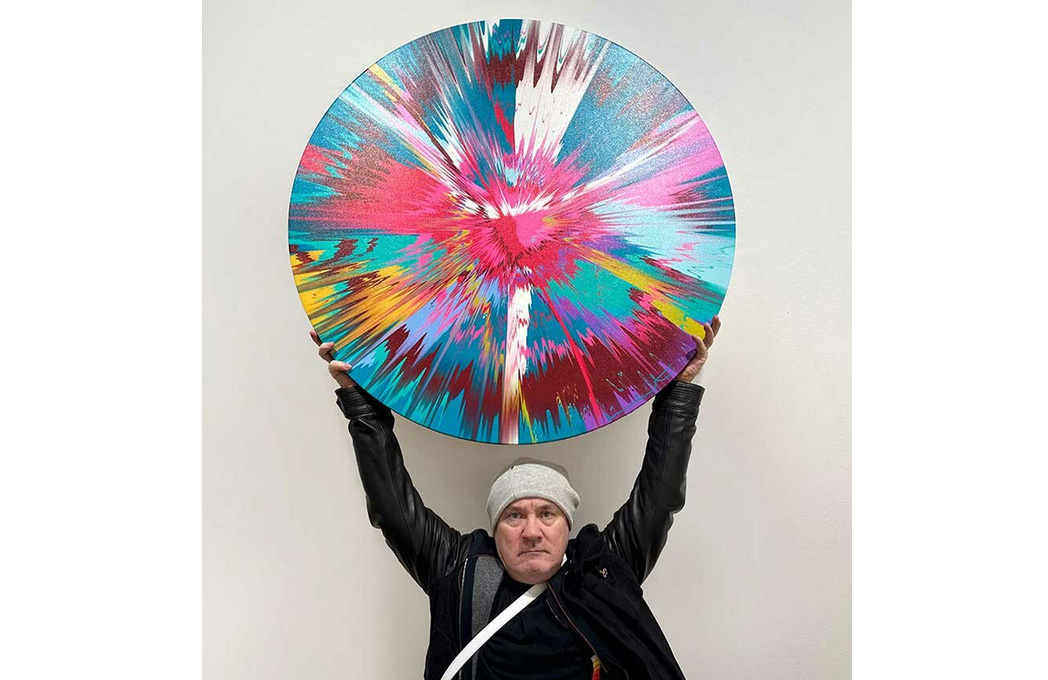 damien hirst`s latest venture allows collectors to create their own "spin painting" NFTs