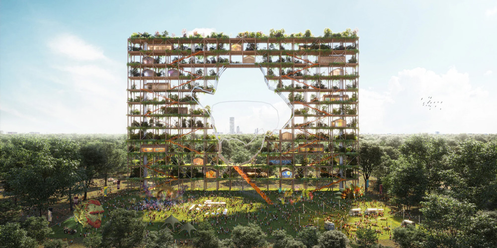 MVRDV envisions the brabant landscape, beloved by van gogh, as an experiential green hub