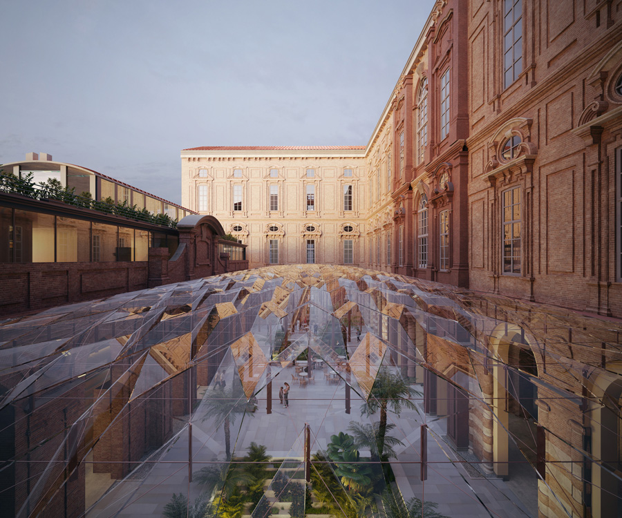 Kengo Kuma`s Proposal for the Egyptian Museum Expansion in Torino Creates New Urban Axis