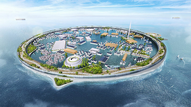 can this floating and smart healthcare city in japan turn oceans into a new economic zone?