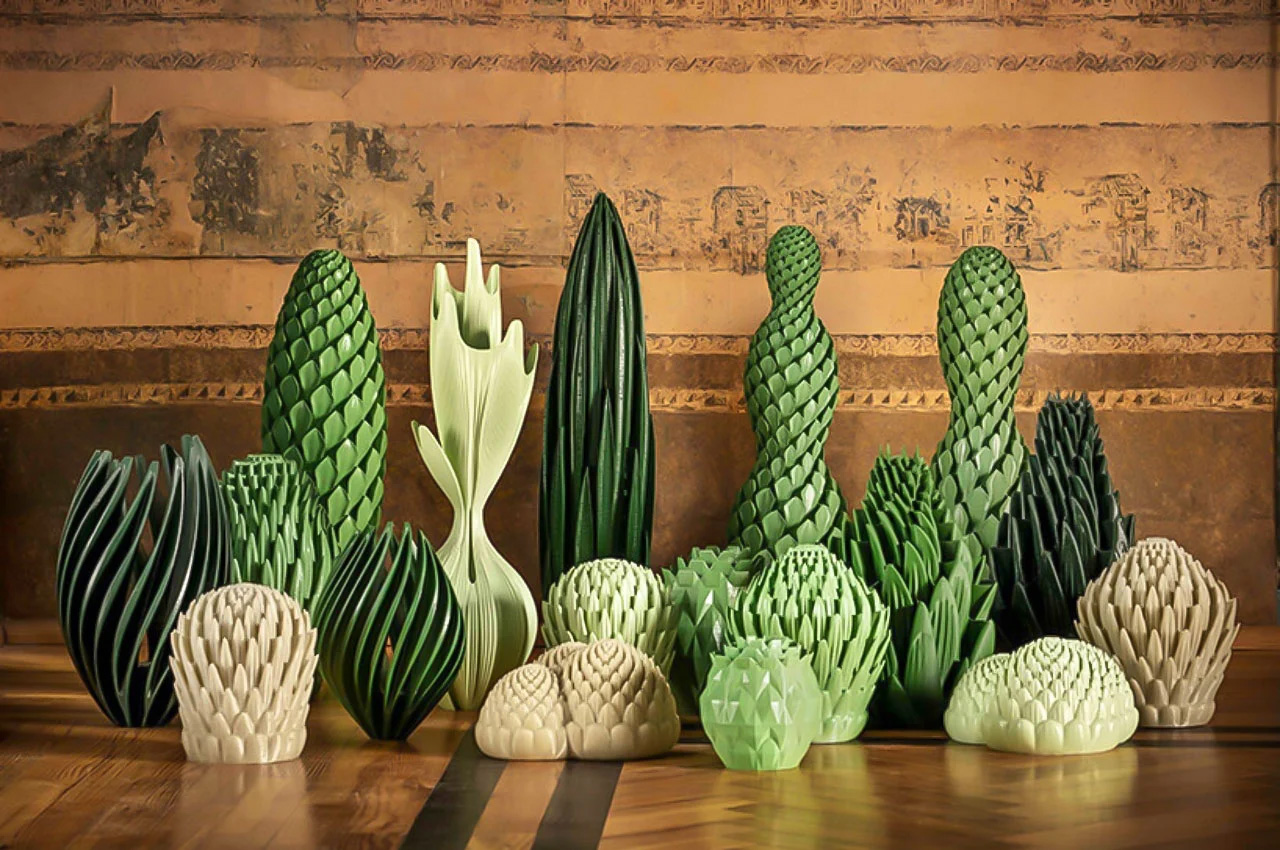 3D printed plant sculptures act as air purifiers for your indoor space