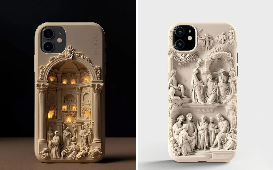 Str4ngeThing`s renaissance-inspired iPhone cases