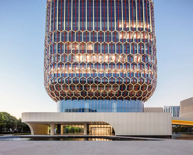 Ascentage pharma campus in china reveals parametric facades inspired by chemical bonds