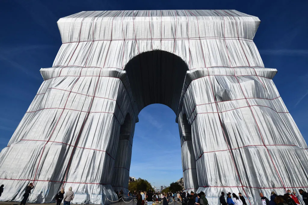 Paris Will Recycle the Material from Christo and Jeanne Claude`s Wrapped Arc de Triomphe for the 2024 Olympics