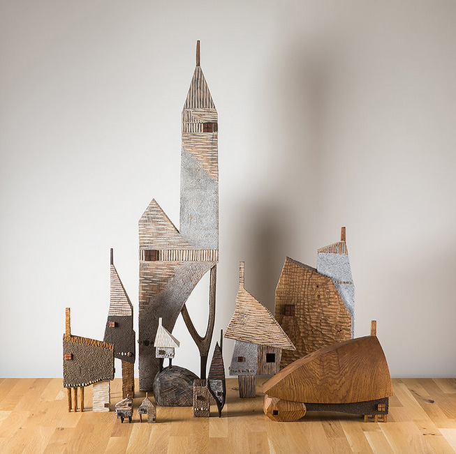 How japanese woodcarver yukihiro akama sculpts his enchanting tiny houses