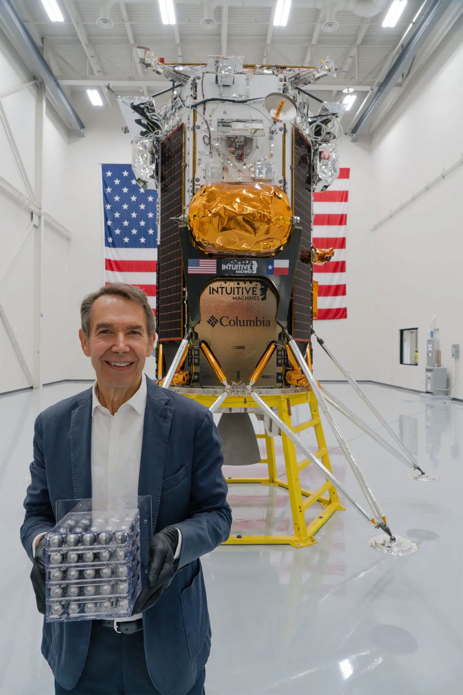 Artist Jeff Koons makes history with a sculpture on the moon