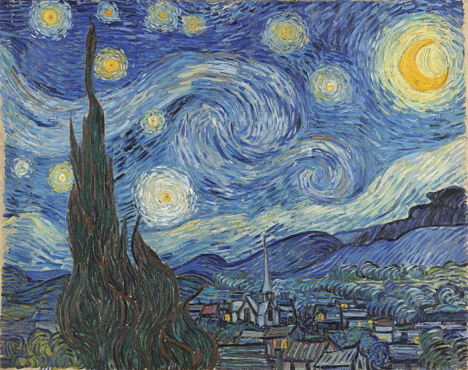 Does Van Gogh`s Starry, Starry Night feature the Milky, Milky Way?