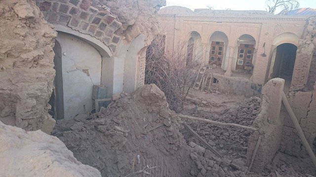 آسیب 20 تا 70 درصدی آثار تاریخی کوهبنان کرمان در زلزله