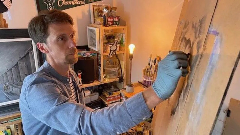 Coalmine drawings on display in art exhibition