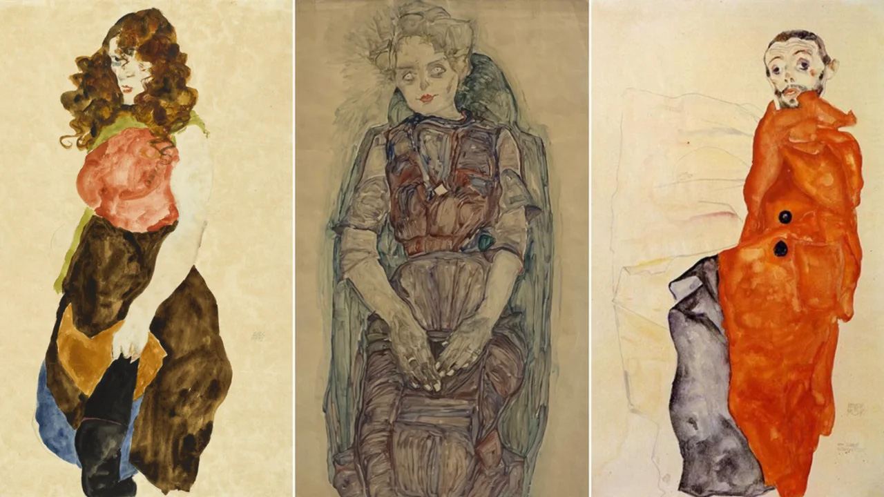 Seven intimate Egon Schiele artworks, looted by the Nazis from a Jewish art collector, are returned to his heirs