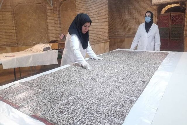 قلمکاریهای کاخ گلستان مرمت می شوند