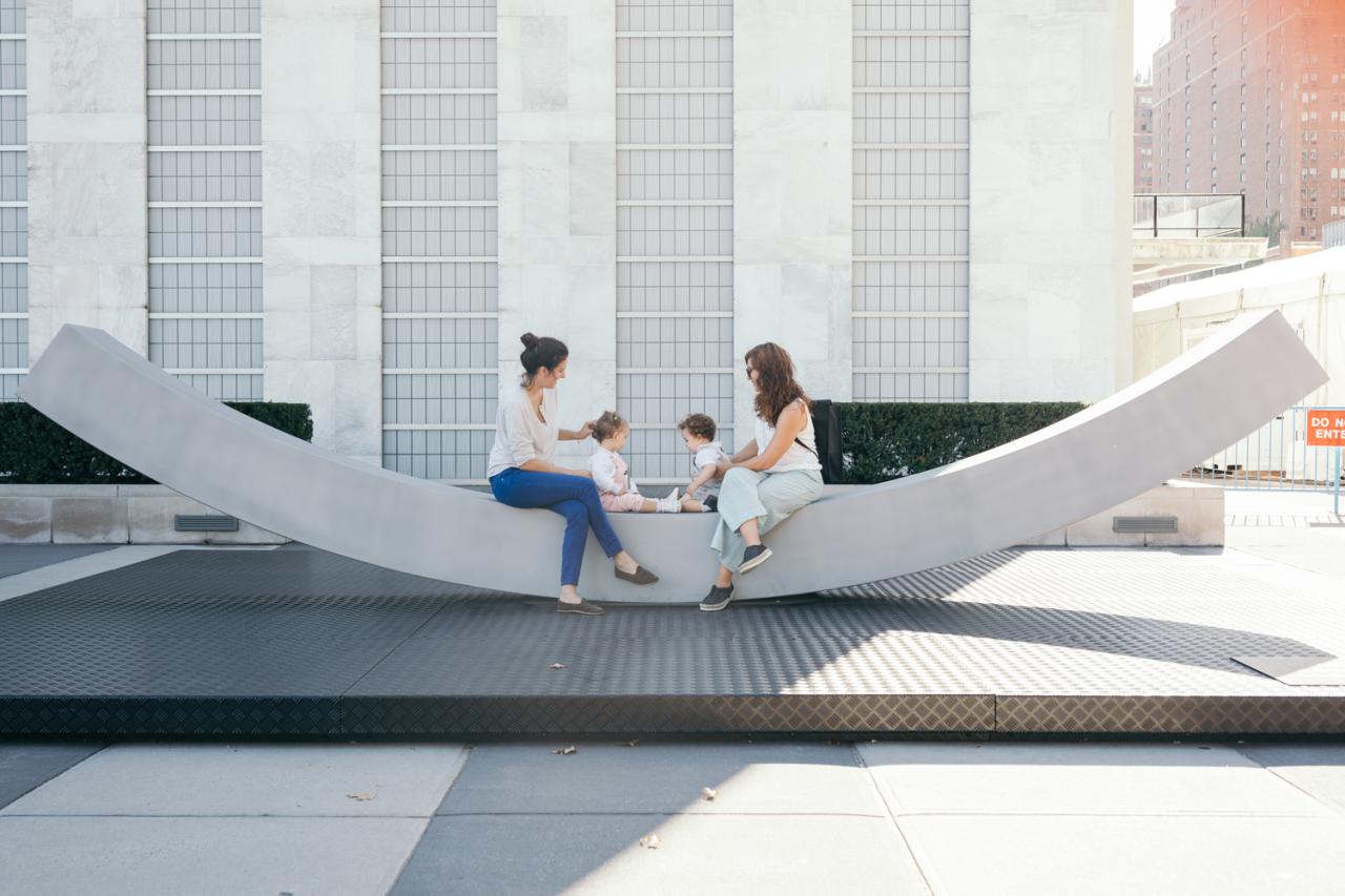 Snøhetta Creates Peace Bench Sculpture for the UN Headquarters
