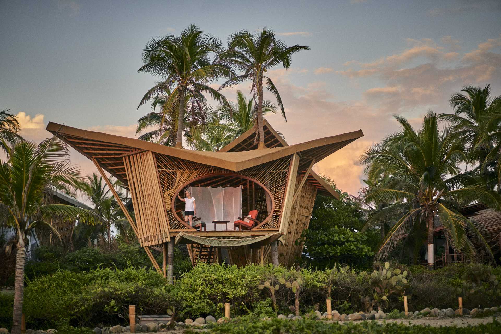 A Collection Of Bamboo Treehouses Was Designed For This Holiday Resort