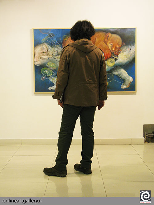 گزارش تصویری نمایشگاه "نسیم داوری" تحت عنوان "عجائب المخلوقات وغرائب الموجودات" در گالری آران