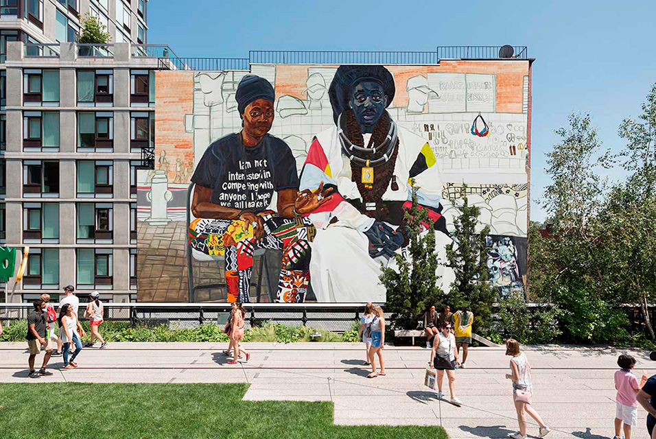 High Line Art commissions Jordan Casteel to paint a large-scale mural