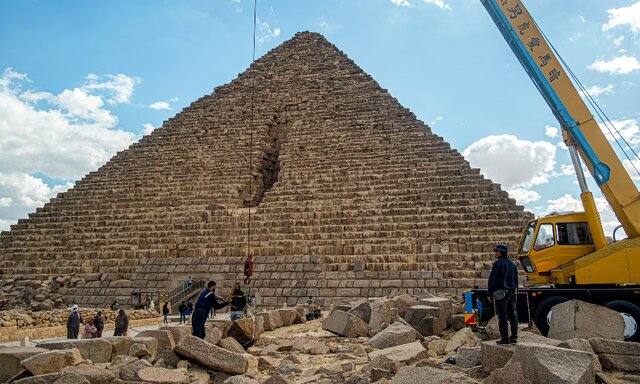 لغو طرح مرمت هرم باستانی «مَنقُرَع» در مصر بعد از اعتراض‌های بین‌المللی