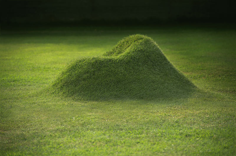 طراحی صندلی ساخته شده از چمن