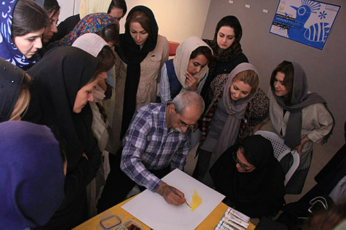 گزارش تصویری کارگاه تخصصی آموزش تصویرگریاستاد بهزاد غریب پور