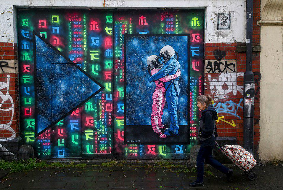 Banksys home city an urban canvas for elusive artist