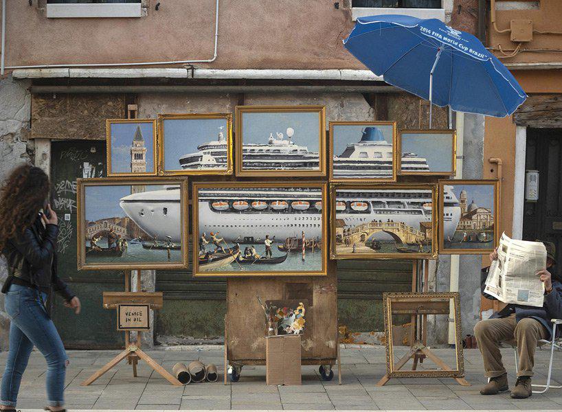 banksy crashes the venice art biennale with unlicensed street stall