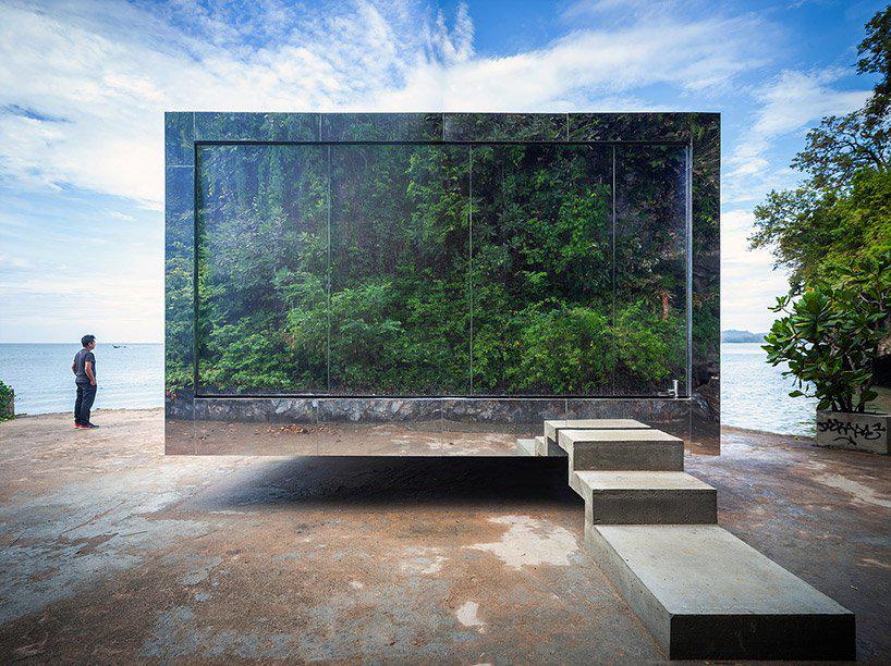 walllasia reflects thailands beach in no sunset, no sunrise mirrored pavilion