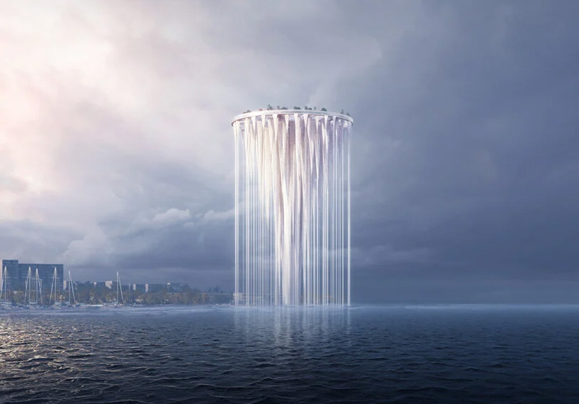 نگاهی بر طراحی برج آسمانی معلق با 99 جزیره شناور