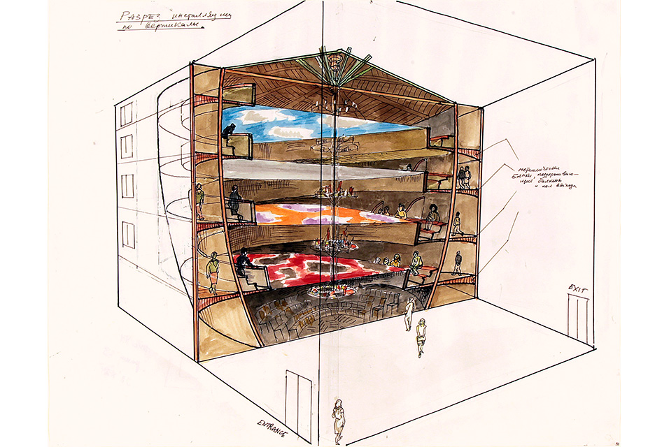 Tchoban Foundation. Museum for Architectural Drawing displays drawings by Ilya and Emilia Kabakov