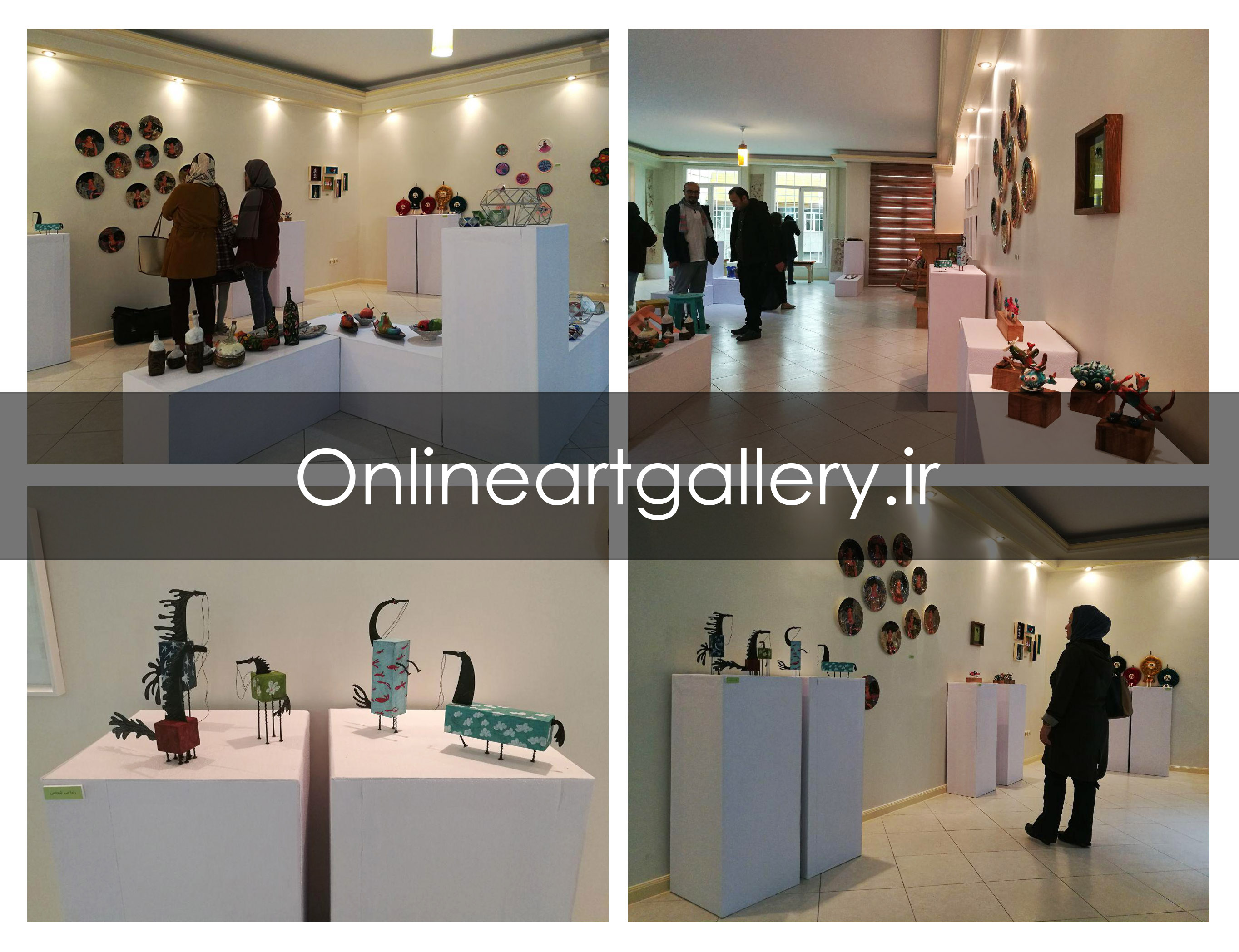گزارش تصویری سومین نمایشگاه عیدستان با نمایش و فروش آثار هنرمندان