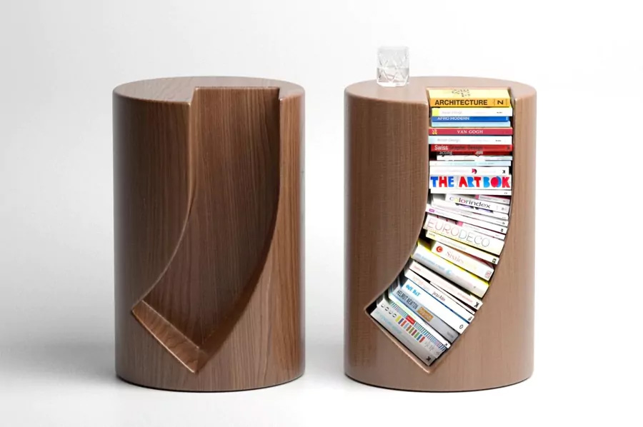 Bookgroove – Unique bookshelf and side table in one